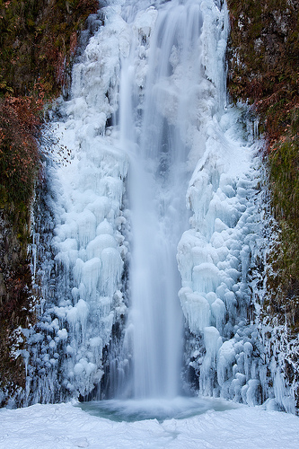 Frozen Multnomah Falls - Winter 2009